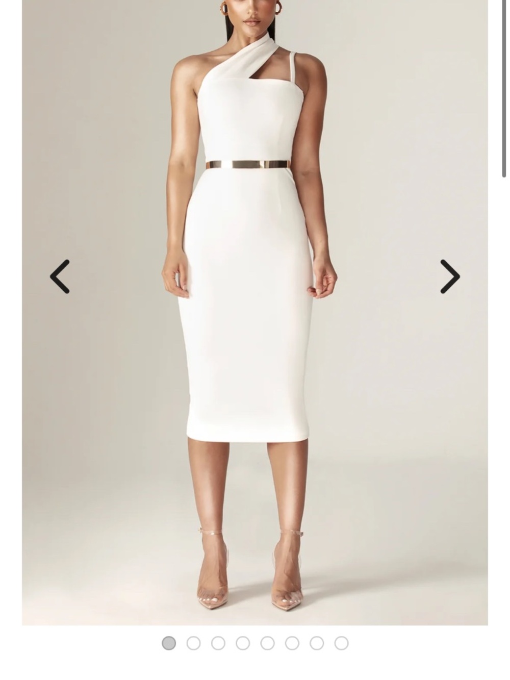 Aliava/Alieva white cocktail dress